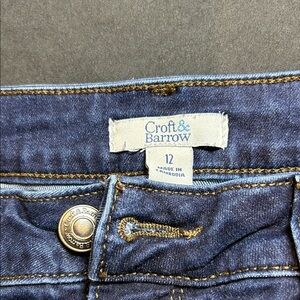 Croft & Barrow Women's Dark Blue Denim Jeans size 12
